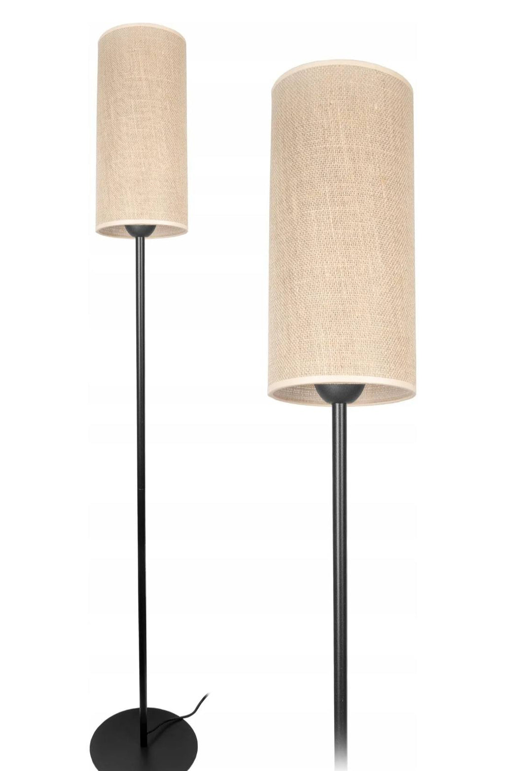 Lampa podłogowa z żarówką led na pilot