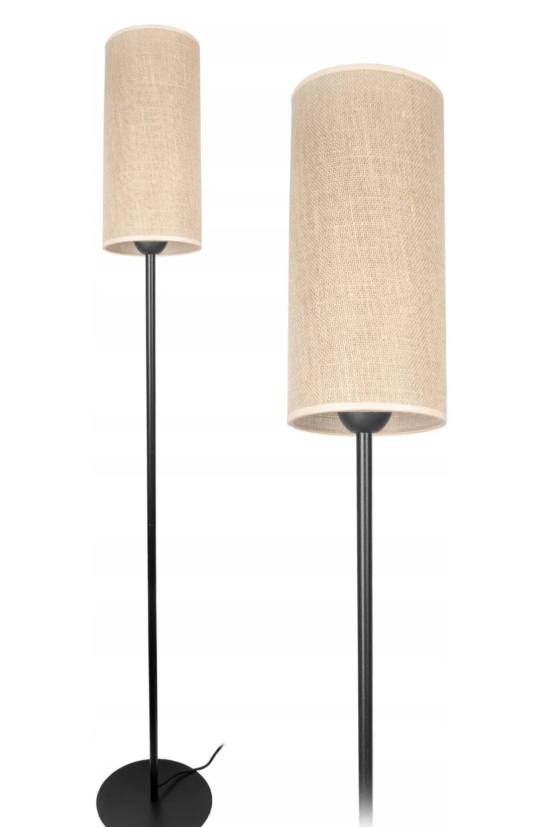 Lampa podłogowa z żarówką led na pilot